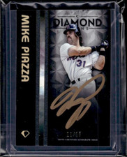 2023 Topps Diamond Icons Mike Piazza Black Polychromatink Auto Gold /15