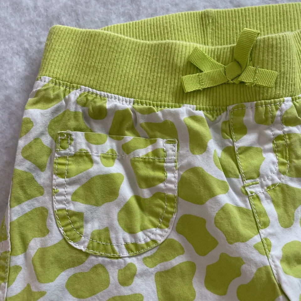 Jumping Beans Girl’s Lime Green Casual Pants With Ankle Cuff And Bow Sz 5 - Изображение 4 из 4