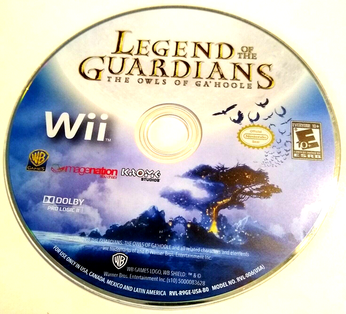 Wii Legend of the Guardians The Owls of Ga'Hoole Video Game Soar