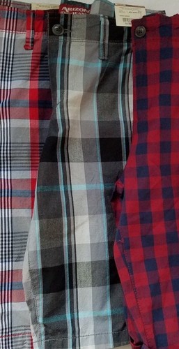 Arizona Jungen karierte Chino Shorts verschiedene Größen Reg 12-20 neu mit Etikett - Bild 7 von 9