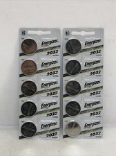 Lot Of 10 Energizer CR2032 Lithium Coin Battery
