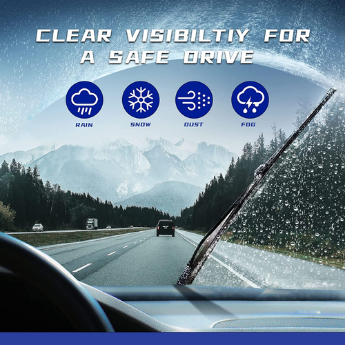 OEM QUALITY 22" + 22" Premium All-Seasons Stable and Quiet Windshield Wiper Blad - Picture 6 of 12