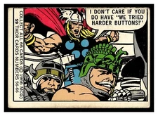 1966 DONRUSS MARVEL SUPER HEROES I DON'T CARE IF YOU DO HAVE WE TRIED #59 THOR