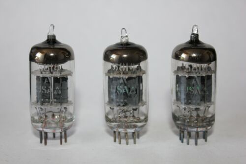 3 x GE 5814A / 12AU7 / ECC82 preamp tubes, Tested Good ! - 第 1/4 張圖片