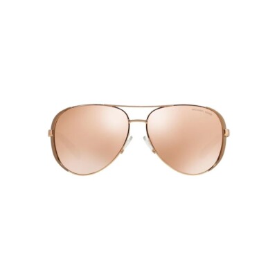 NWT Michael Kors Chelsea Aviator Sunglases Rose Gold/Taupe  display picture 1