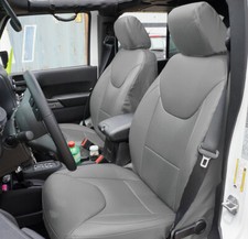 For Jeep Wrangler 2013-2017 4doors Iggee Custom Fit Seat Covers Grey