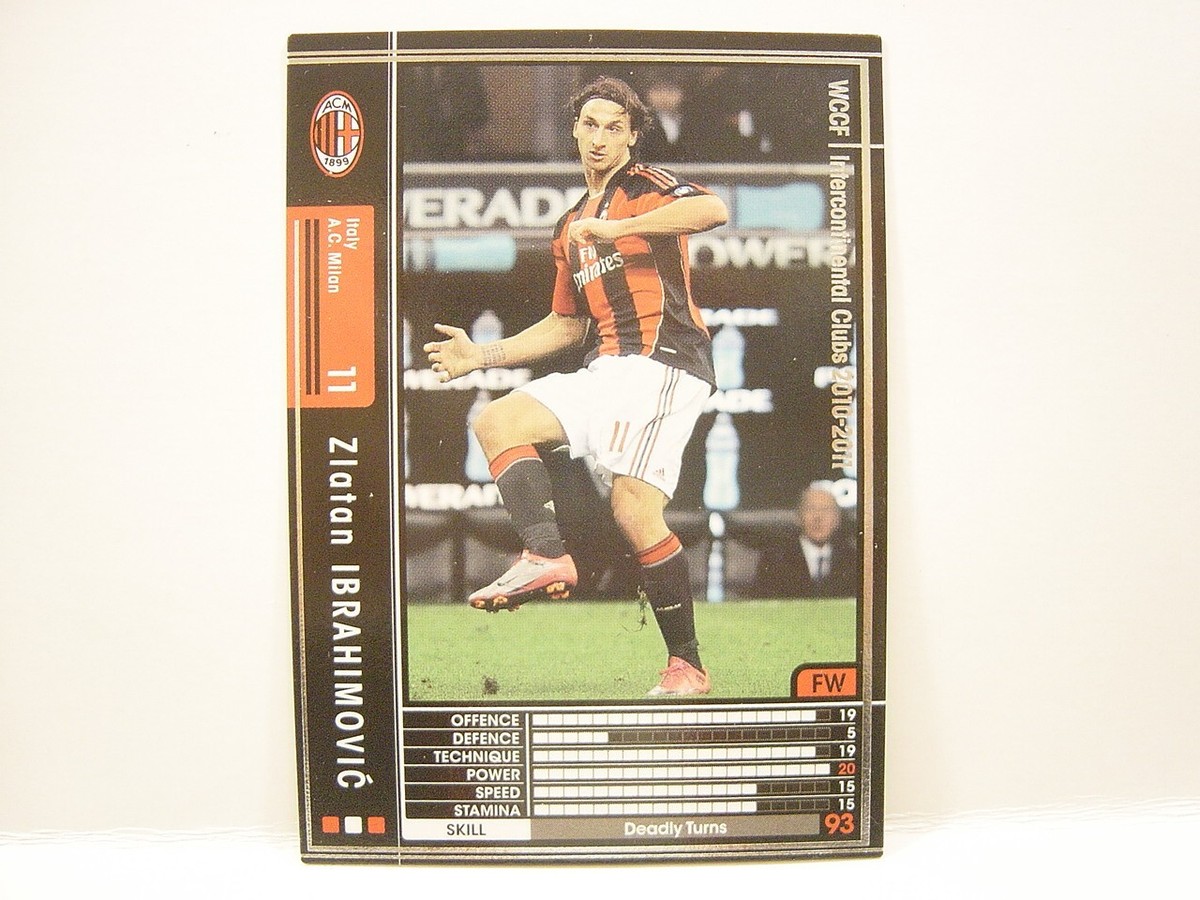 Panini WCCF 2010-11 Zlatan Ibrahimovic 1981 Sweden No.11 AC Milan