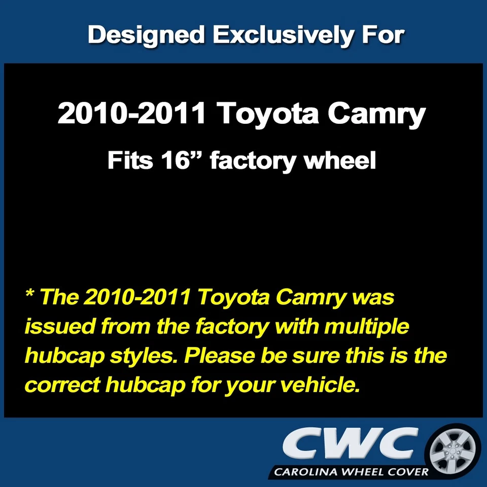 NOVA calota para Toyota Camry 2010-2011 - Réplica premium 16 polegadas prata 61155 - Imagem 3 de 3