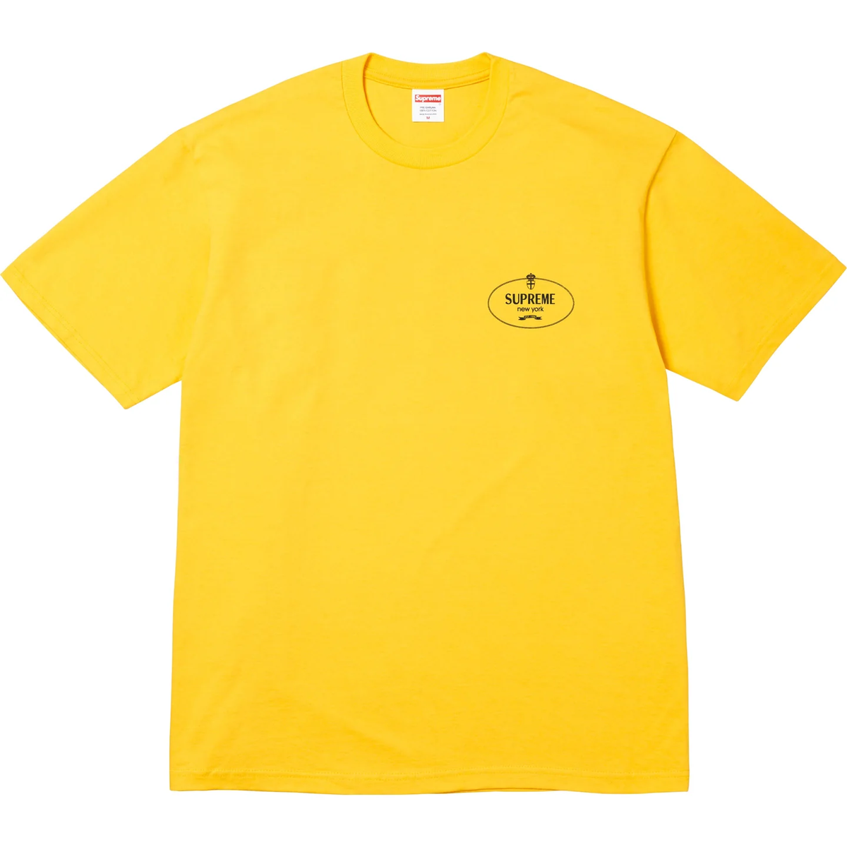 Supreme Crest Tee Black Navy Red Brown Yellow White 6colors FW24
