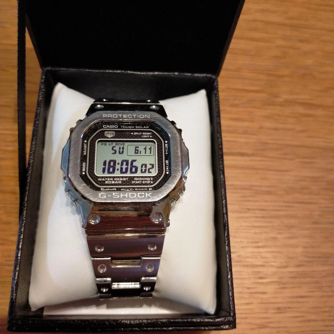 CACIO G-SHOCK GMW-B5000D-1JF Full Metal Silver Tough Solar Multi