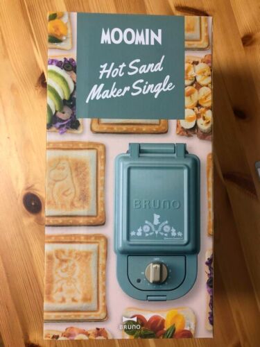 Bruno Moomin Hotsand Maker Single Sandwich 100V Gift Japan New - Afbeelding 1 van 5