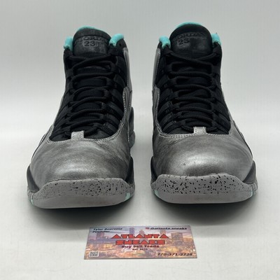 Size 10 - Air Jordan 10 Retro Lady Liberty Silver Black Aqua  display picture 1