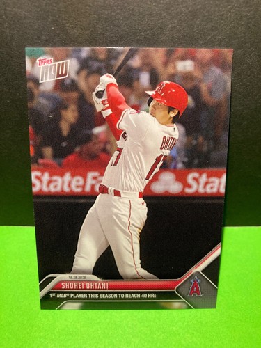 2023 MLB Topps Now #647  Shohei Ohtani  1st Player  This Season to Reach 40 HRS