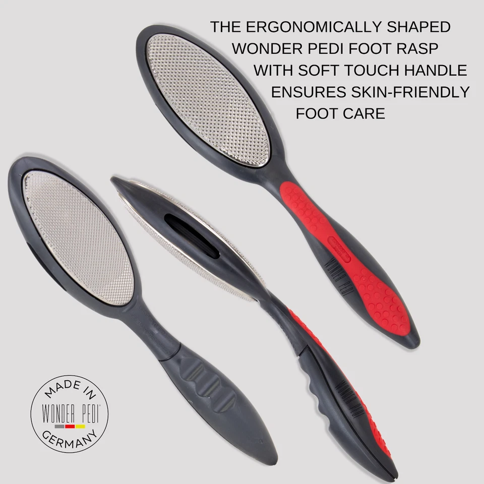 Doppelseitige Metall Fußfeile Edelstahlfüße Hornhautentferner Made in Germany - Bild 3 von 4