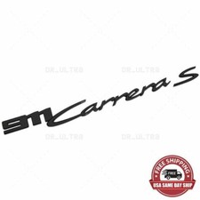 20-23 Gloss Black 911 Carrera S Letters Badge Liftgate Emblem Deck Lid