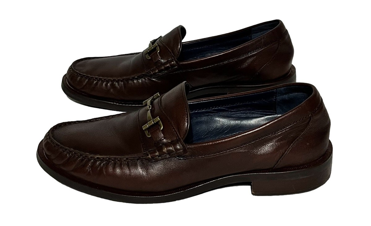 Cole Haan Loafers Pinch Maine Classic Mens 11.5 Brown Leather Bit Loafer C27985 COLE HAAN Pinch Maine Classic Brown Leather Horsebit Men main image 2