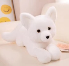 Arctic Fox Plush Toy 18" Stuffed Animal Toddler Doll Gift for Kids
