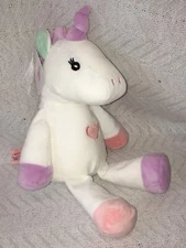 Jax & Olivia Super Soft Stuffy Huggable Pal Unicorn White 10" Plush Stuffed Anim