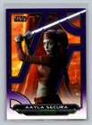 Aayla Secura 2017 Topps Star Wars Galactic Files Reborn PURPLE AOTC-18 Card /99