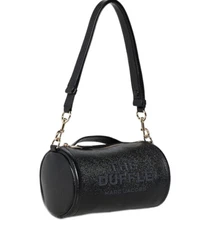 MARC JACOBS 2P3HDF003H01 BLACK LEATHER W/ GOLD HARDWARE WOMENS DUFFLE BAG