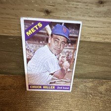 Topps 1962 Chuck Hiller Rookie #154 New York Mets MLB Baseball Card. rookie card picture