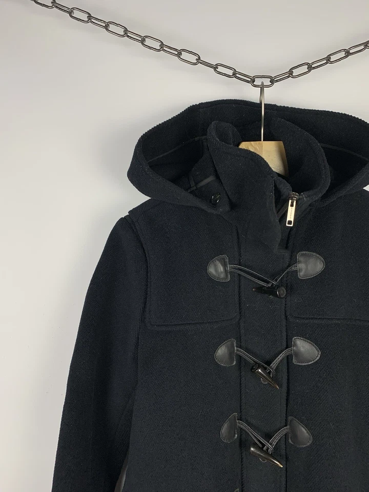 Burberry London Duffle Wool Coat Ladies Size UK 14 USA 12 Designer Hooded - Image 4 of 4