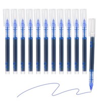 FüR 24Er Pack 0,5Mm Gelstifte Mittelspitze Schnelltrocknend Rollerball Blau