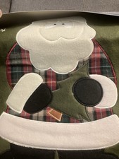 Santa Green Christmas Table Runner 13Wx72L New