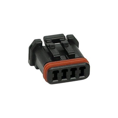 Steckverbinder Namz , Deutsch MX-1900. Schwarz, Stecker, 4 Pin 11-24 Softail ;
