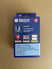 Brady M21-750-488 Black on White Label Printer Tape 19.1mm Wide Matte Polyester