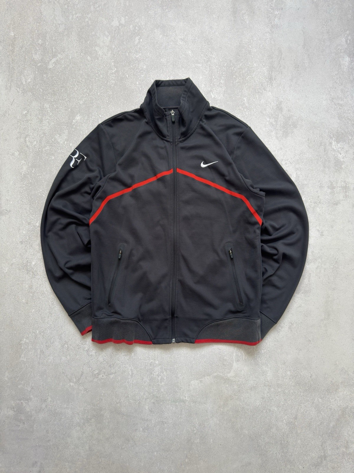 SACAI X NIKE Giacca da ginnastica vintage Nike RF Roger Federer tennis allenamento top olimpica