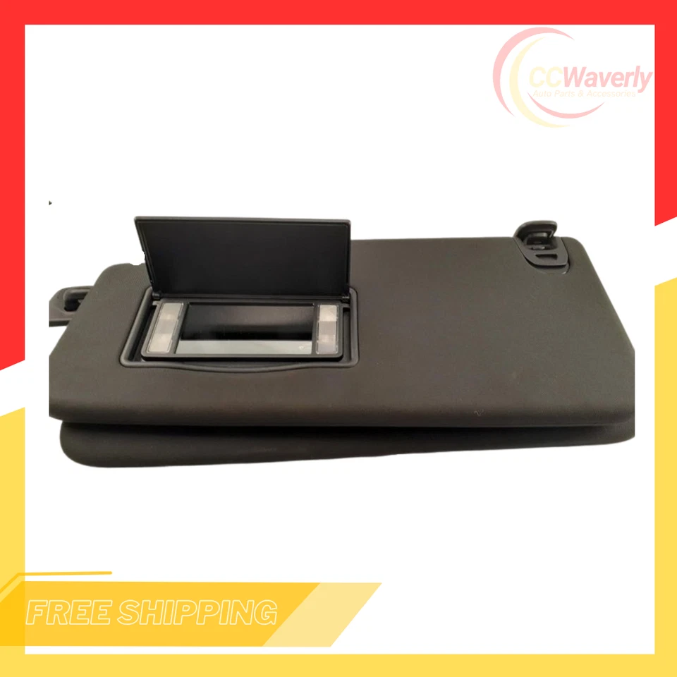 2019 2020 2021 2022 Ram 1500 Driver Left Sun Visor Illuminated Black Foto 4 de 4