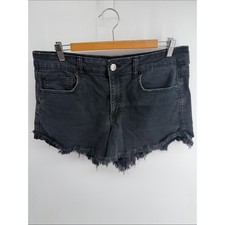 American Eagle Hi Rise Festival cutoff black denim jean shorts sz 14