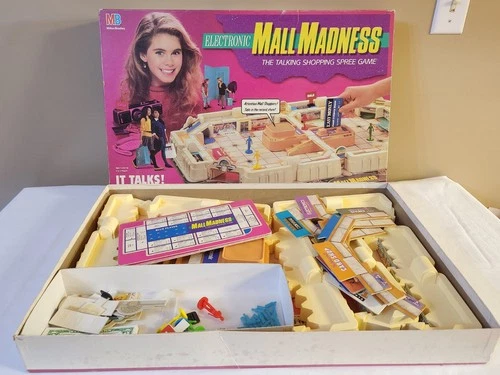 MALL MADNESS Vintage 1989 Milton Bradley Electronic Board Game. Parts Or Repair!