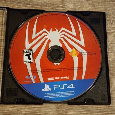 Marvel Spider-Man PS4 Sony PlayStation 4  DISC ONLY 
