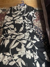 Black Floral Cotton Dress