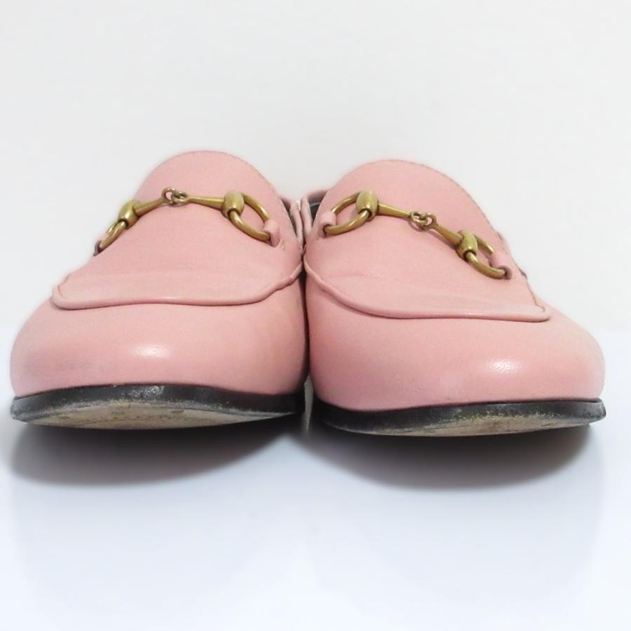 GUCCI Horsebit Leather Loafers Dress Shoes Size:36.5/JP:23.5 Pink 141108K Authen thumbnail 3