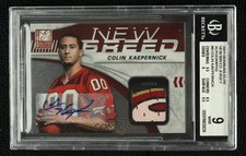 2011 Donruss Elite Jersey /25 Colin Kaepernick #9 BGS 9 MINT Rookie Auto RC