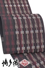 Kimono Daiyasu 056   Eight-inch Nagoya obi   Authentic Chikuzen Hakata weave,