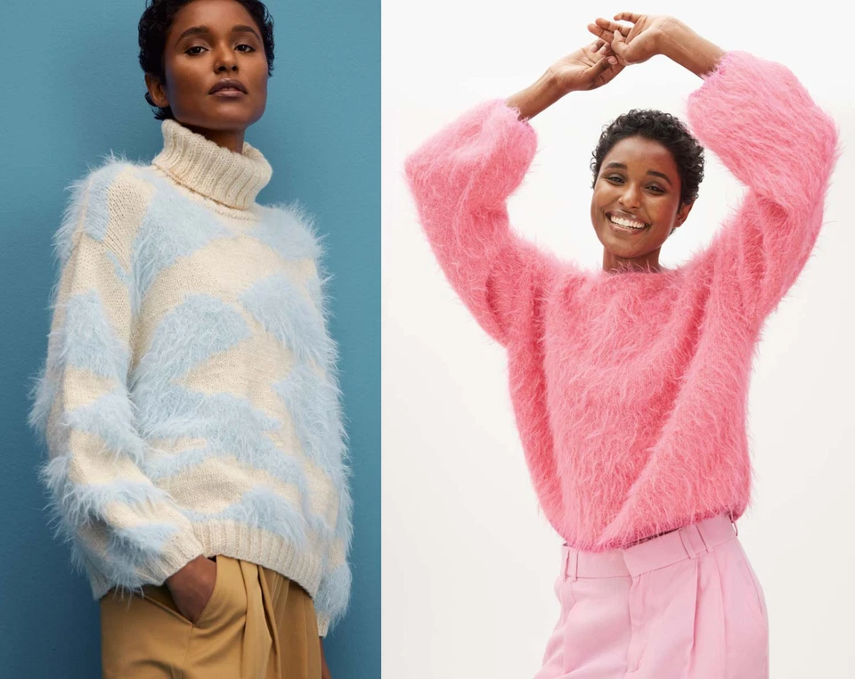 Lana Grossa BASTA 50 g Garn im Fake Fur Look mit Franseneffekt 100 m - Bild 2 von 4