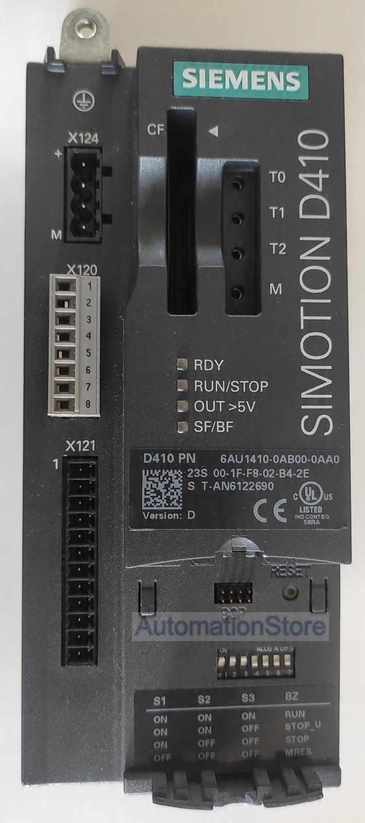 Siemens Control Unit 6AU1410-0AB00-0AA0 D410 PN Used