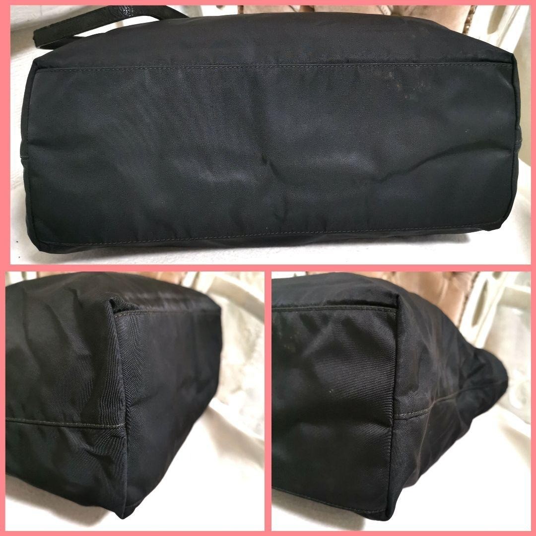 PRADA Large Triangular Logo Shoulder Bag Tote Nyl… - image 6