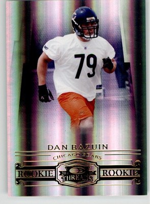 Dan Bazuin 2007 Donruss Threads 199 #/999 Chicago Bears Rookie