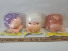 Lot Of 3 Fibre Craft Acrylic Doll Heads With Hands NEW 7572 F 