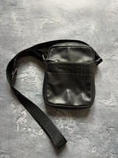 Borsa da uomo vintage Dirk Bikkembergs lusso in pelle di vitello nera