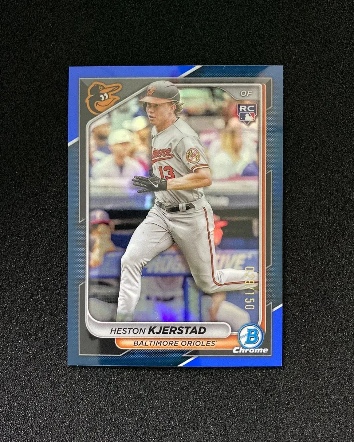 2024 Topps Bowman Chrome Heston Kjerstad RC Rookie #44 Blue 29/150 Orioles QI95