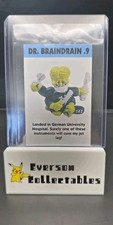 90's P.E.T. Aliens 09 Dr. Braindrain Collector Card