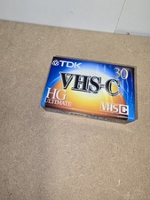TDK VHS-C HG Ultimate TC-30 Sealed Camcorder VHSC Cassette Blank Tape Sealed