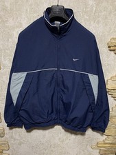 Vintage Y2k Nike Big Swoosh Logo Zip Jacket Size XL