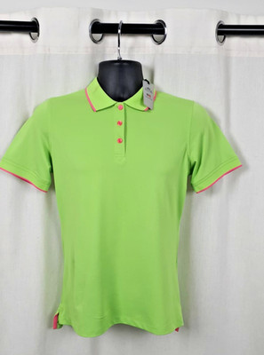 Peter Millar E4 Polo Palm Green Größe M UVP 70£ MARKIERT CR063 DD 03